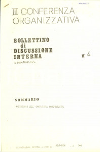 Materiale pubblicitario d’epoca 1980 ROMA LEGA SOCIALISTA RIVOLUZIONARIA Importanza dell apparato per il partito 1