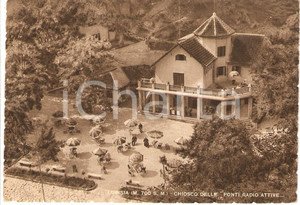 Cartolina originale da collezione 1948 LURISIA CN Il chiosco delle Fonti Radioattive Cartolina ANIMATA FG VG 1