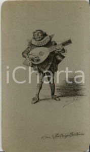 Opera d’arte autentica 1880 ca Incisore G. BARBUTI Il menestrello aulico DISEGNO A CHINA fatto a mano 1 Opera d’arte autentica 1880 ca Incisore G. BARBUTI Il menestrello aulico DISEGNO A CHINA fatto a mano 1