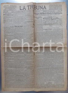 Giornale, rivista storica 1903 LA TRIBUNA Programma della visita dei SAVOIA a WINDSOR e a LONDRA Giornale 1