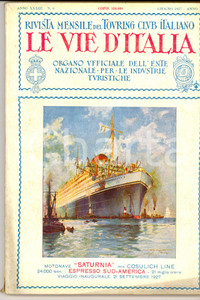 Giornale, rivista storica 1927 LE VIE D ITALIA TCI Arte orientale di VENEZIA Anno XXXIII n.6 SATURNIA 1