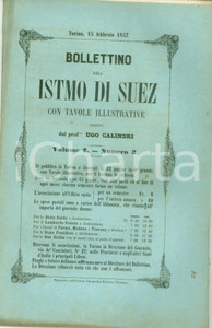 Giornale, rivista storica 1857 BOLLETTINO DELL ISTMO DI SUEZ 3 Compagnia per la ferrovia del PUNJAB 1