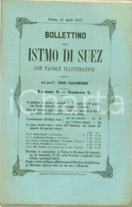 Giornale, rivista storica 1857 BOLLETTINO DELL ISTMO DI SUEZ 7 Probizione della schiavitÃ¹ a KARTUM 1