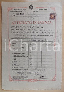 Oggetto da collezione cartaceo 1922 COSENZA Scuola Normale Femminile LUCREZIA DELLA VALLE Gabriele BOSCO 1