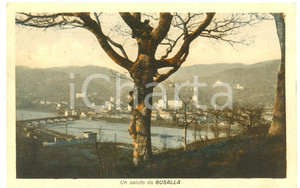 Cartolina originale da collezione 1929 BUSALLA GE Veduta panoramica con Chiesa SAN GIORGIO Cartolina FP VG 1