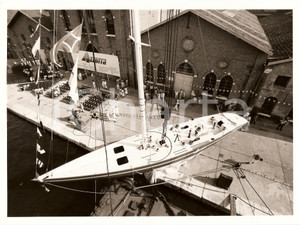 Fotografia d epoca originale 1985 VENEZIA AZZURRA II Allestimento cerimonia del VARO Sailing regatta Foto 4 1