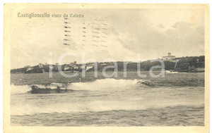 Cartolina originale da collezione 1926 CASTIGLIONCELLO LI Panorama da CALETTA Cartolina postale FP VG 1