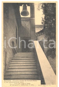 Cartolina originale da collezione 1924 RAVENNA Campana donata dai Comuni d ITALIA Cartolina postale FP VG 1