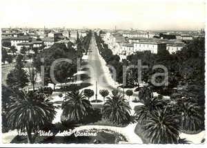 Cartolina originale da collezione 1955 ca LIVORNO Viale della Stazione ferroviaria Cartolina postale FG VG 1