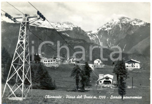 Cartolina originale da collezione 1960 CHIOMONTE TO Stazione seggiovia PIANO DEL FRAIS Bar Ristorante FG VG 1