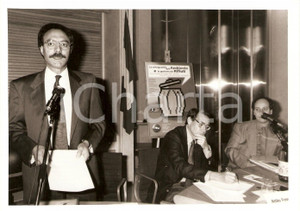 Fotografia d epoca originale 1995 PESARO Sala CONSIGLIO PROVINCIALE Convegno Gestione dei riufiuti Fotografia 1