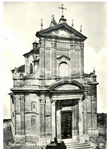 Cartolina originale da collezione 1966 FOGLIZZO TO Facciata Chiesa parrocchiale SANTA MARIA MADDALENA FG VG 1