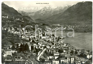 Cartolina originale da collezione 1961 LOVERE BG Lago d ISEO e Gruppo dell ADAMELLO Cartolina postale FG VG 1