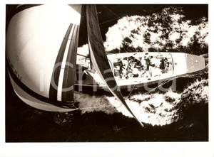 Fotografia d epoca originale 1987 FREMANTLE AU Louis Vuitton Cup STARS AND STRIPES vista dall alto REGATTA 1