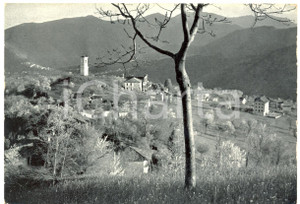 Cartolina originale da collezione 1954 COASSOLO TORINESE TO Panorama del paese e montagne Cartolina FG VG 1