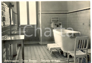 Cartolina originale da collezione 1950 ca SALSOMAGGIORE TERME PR Camerino da bagno TERME BERZIERI FG VG 1