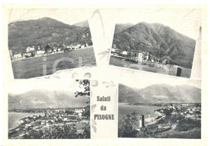 Cartolina originale da collezione 1940 ca PISOGNE BS Vedutine panoramiche Cartolina postale FG NV 1
