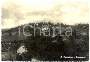 Cartolina originale da collezione 1955 SAN CRISTOFORO AL Panorama generale Cartolina postale FG VG 1