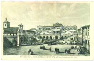 Cartolina originale da collezione 1930 OROPA BI Santuario all incoronazione del 1820 Cartolina postale FP VG 1