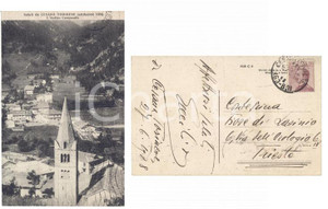 Cartolina originale da collezione 1928 CESANA TORINESE Emilio VON MOLARI a Fiore LASINIO Autografo su cartolina 1