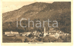 Cartolina originale da collezione 1930 ca RE VB Veduta panoramica Cartolina postale FP VG 1