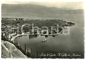 Cartolina originale da collezione 1957 TOSCOLANOMADERNO BS Veduta panoramica del golfo Cartolina FG VG ANIMATA 1