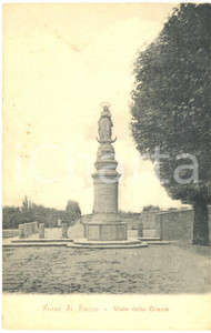 Cartolina originale da collezione 1916 PIOVE DI SACCO PD Veduta del viale delle GRAZIE Cartolina FP VG 1