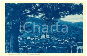 Cartolina originale da collezione 1934 CUMIANA TO Veduta panoramica generale Cartolina postale FP VG 1