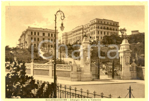 Cartolina originale da collezione 1934 SALSOMAGGIORE PR Veduta degli alberghi PORRO e VALENTINI Cartolina FG VG 1