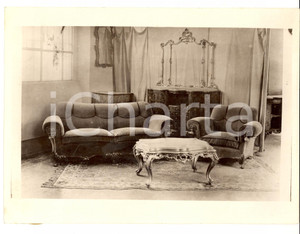 Fotografia d epoca originale 1940 ca SEVESO Arredamenti Fratelli BARNI Salotto Fotografia VINTAGE 1