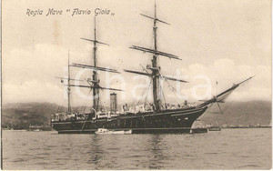 Cartolina originale da collezione 1930 ca MARINA MILITARE Regia nave Flavio GIOIA Incrociatore Cartolina FP NV 1
