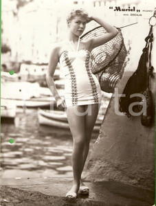 Fotografia d epoca originale 1960 ca CAMOGLI GE Costumi da bagno MURIEL Modello Cecilia MODA VINTAGE 1