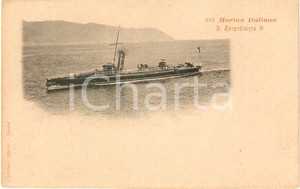 Cartolina originale da collezione 1900 ca MARINA MILITARE Regia Nave S Torpediniera Cartolina FP NV 1