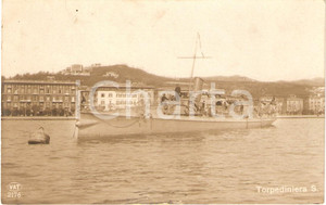 Cartolina originale da collezione 1920 ca MARINA MILITARE Regia Nave S Torpediniera Cartolina FP NV 1