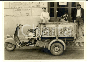Cartolina originale da collezione 1960 ca PALERMO Carretto tradizionale siciliano motorizzato Foto RANDAZZO 1