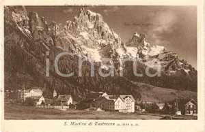 Cartolina originale da collezione 1927 SAN MARTINO DI CASTROZZA TN Cima VAL DI RODA Sass Maor Cartolina FP VG 1