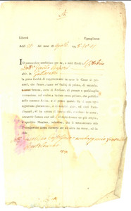 Documento originale, autentico 1798 REPUBBLICA CISALPINA GALLARATE VA Procura a Francesco BESOZZI 1