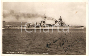 Cartolina originale da collezione 1934 LA SPEZIA Regia nave TRENTO Incrociatore MARINA MILITARE Cartolina FP NV 1