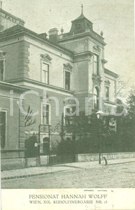 Cartolina originale da collezione 1926 WIEN AU Pensionat Hannah WOLFF Cartolina FP VG 1