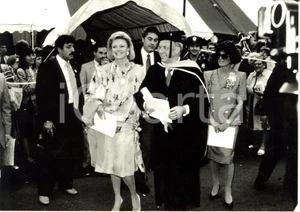 Fotografia d epoca originale 1985 USA Frank SINATRA dottore honoris causa Institute of Technologie STEVENS 1