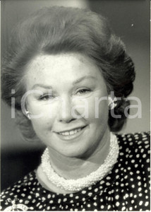 Fotografia d epoca originale 1989 PARIS Nadine ROTHSCHILD baronessa ospite SACRE SOIREE TF1 Foto pubblicitÃ  1