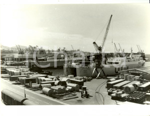 Fotografia d epoca originale 1979 MARSIGLIA F Imbarcazione MALIKA ormeggiata in porto Fotografia 1