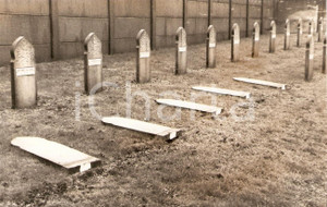 Fotografia d epoca originale 1992 MULHOUSE FRANCE Profanation CimitiÃ¨re militaire VALLONS Photographie 1