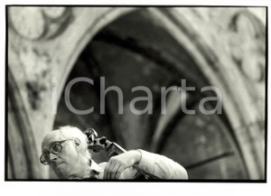 Fotografia d epoca originale 1985 GUEBWILLER F Mstislav ROSTROPOVITCH durante prove concerto Foto 1