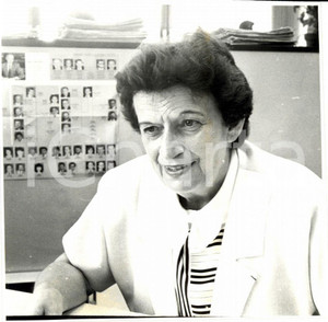 Fotografia d epoca originale 1988 ALSACE F  Ritratto di Alice MOSNIER militante femminista ed ecologista 1