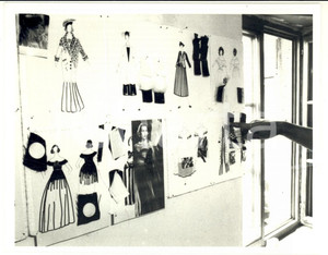 Fotografia d epoca originale 1988 STRASBOURG F Opera National du RHIN Bozzetti del costumista Jean DUNTZ 1