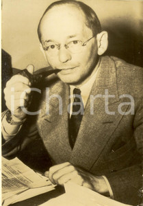 Fotografia d epoca originale 1945 USA Isador LUBIN membro THREEPOWER REPARATIONS COMMISSION Ritratto 1