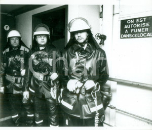 Fotografia d epoca originale 1987 HUNINGUE F Pompieri allo stabilimento SANDOZ Fotografia 1