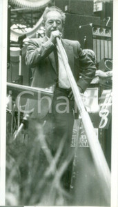 Fotografia d epoca originale 1982 MULHOUSE F Suonatore di corno svizzere alle JournÃ©es d Octobre Fotografia 1