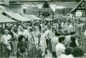 Fotografia d epoca originale 1984 MULHOUSE F Imponente folla ai mercatini delle JournÃ©es d Octobre Foto 1